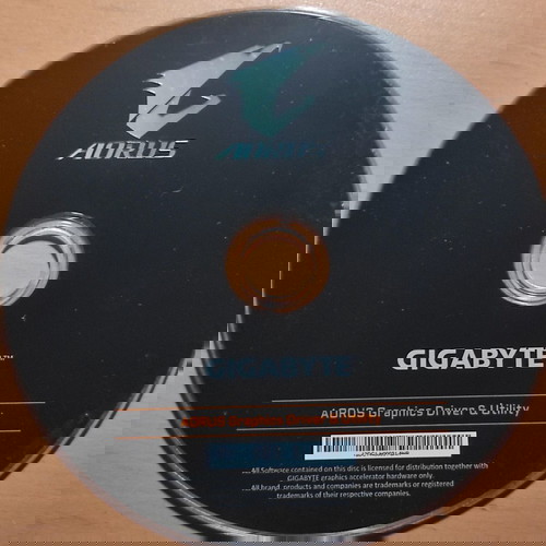 Gigabyte Aorus Graphics Driver & Utility CD σαν καινούργιο
