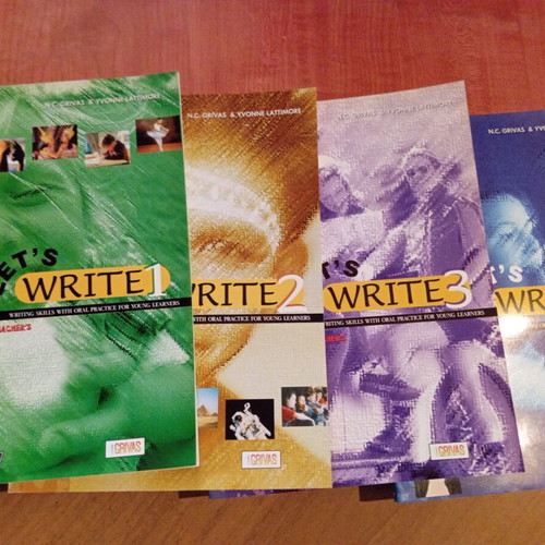 Let's Write 1-2-3-4 book series for writing skills like new