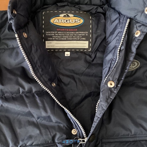 Argus kids jacket new, size 10, dark blue