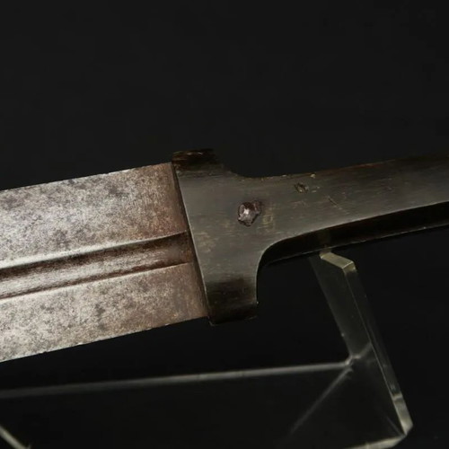 Caucasian Decorative Short Sword 1870, used, steel blade, bone handle