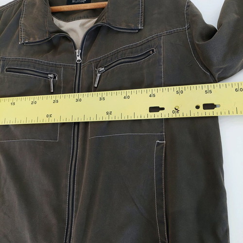 Milestone men's lightweight jacket like new, brown medium