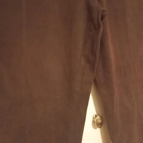 Brown elastic bell-bottom pants like new, size XL