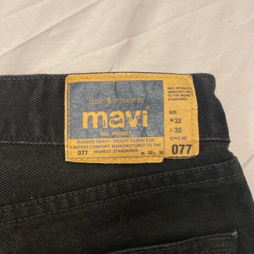 Men's black jeans like new, size L