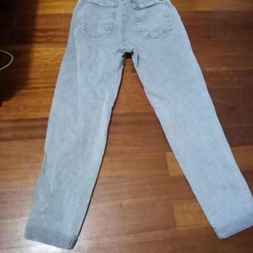 High-waisted jeans Bershka new, light gray, size 34