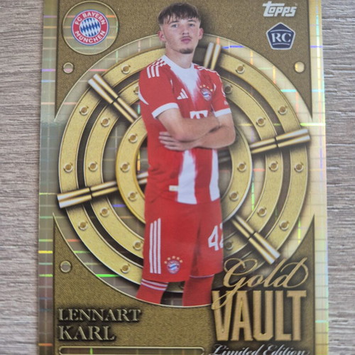 Lennart Karl 2025-26 Topps Gold Vault Limited Edition Rookie card #GV-3