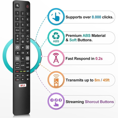 Universal Remote for TCL Smart TV new