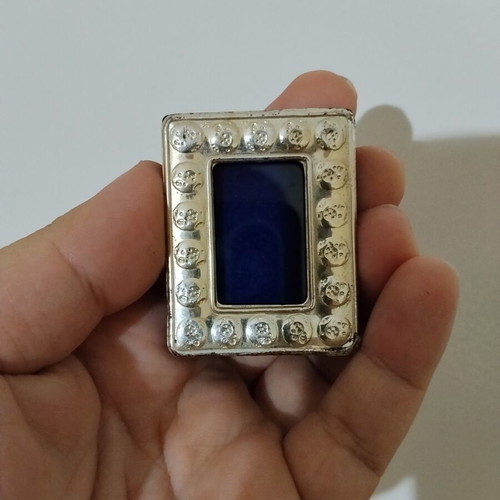 Small silver-plated frame used