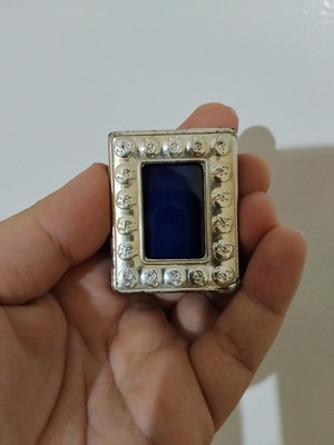Small silver-plated frame used