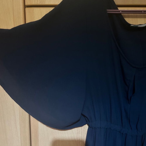 Chiffon dress dark blue S/M like new