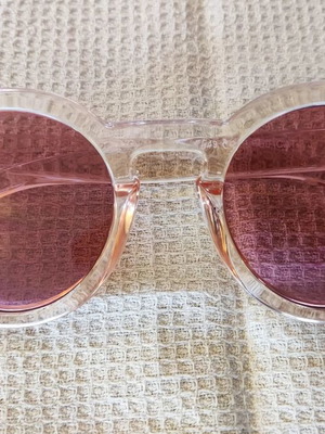 Solo-Solis NDL5549 sunglasses new, pink transparent frame