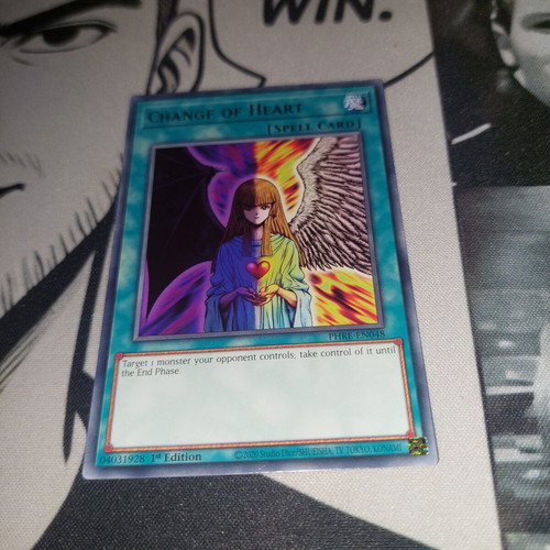 Change of Heart Yu-Gi-Oh! Spell Card like new, 1st Edition