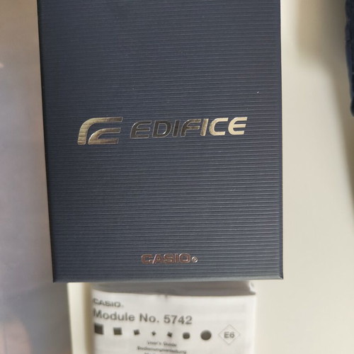 Casio Edifice EFB-730D-7AVUEF wristwatch like new, silver, chronograph