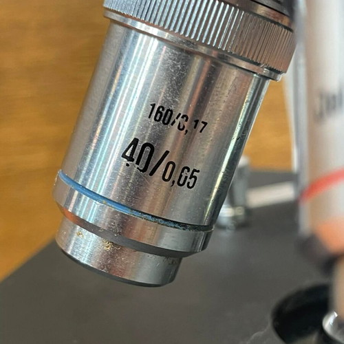 Vintage Eschenbach 3462 Microscope with Olympus P10X lens used