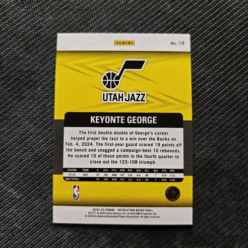 Keyonte George Revolution NBA 24/25 base card new