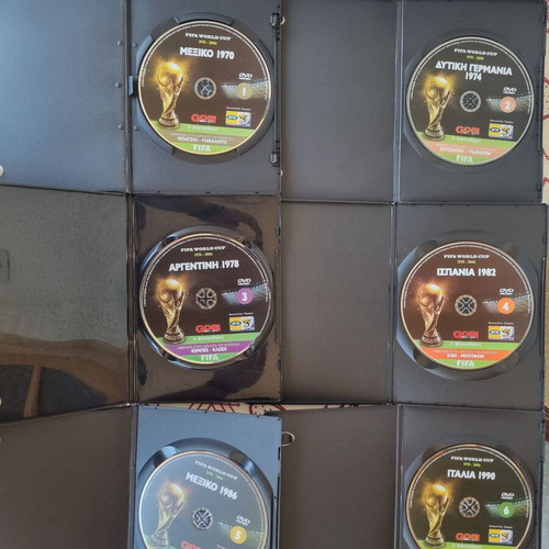 FIFA World Cup DVD collection like new, 10 historical documentaries 1970-2006