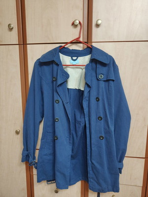 Women's trench coat blue size L like new Sprider Soul Rebel