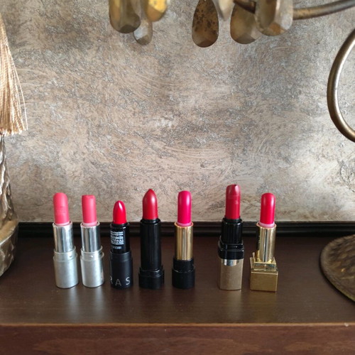 Mini lipsticks pack of 7, like new, Lancome, Bobby Brown, Sephora, Shiseido, YSL