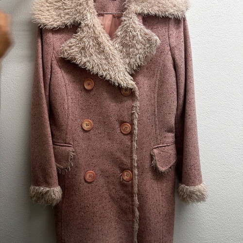Coat half coat in sweet pink shade like new