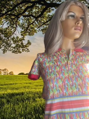 Just Cavalli Vintage Polo New Old Stock Y2K Multicolor