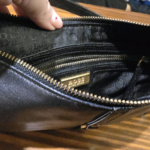 Hugo Boss bag used, black
