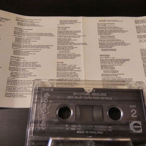 Death Spiritual Healing cassette used, metal