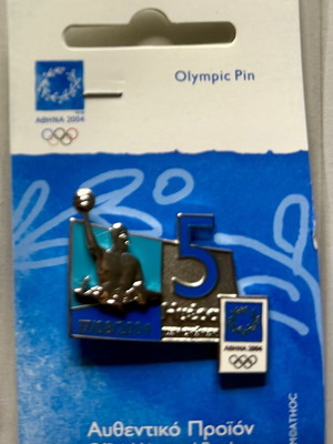 Day 5 Water Polo Olympic Pin limited edition mint condition
