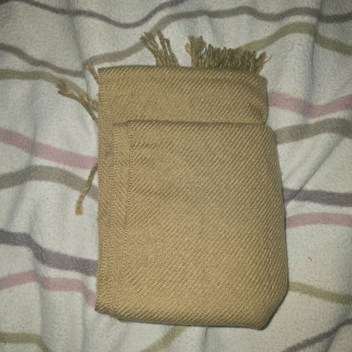 Unisex scarf used, beige