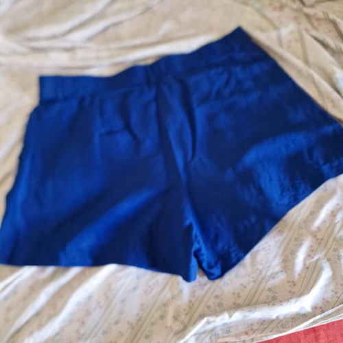 Linen shorts H&M new, blue, size XXL
