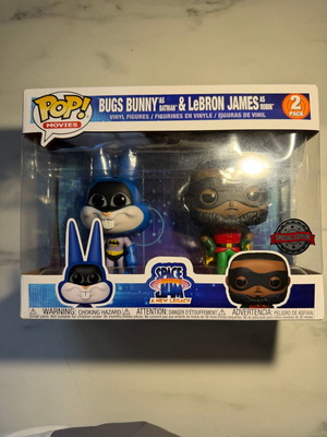 Funko Pop Space Jam 2 Pack Bugs Bunny & Lebron James Special Edition new