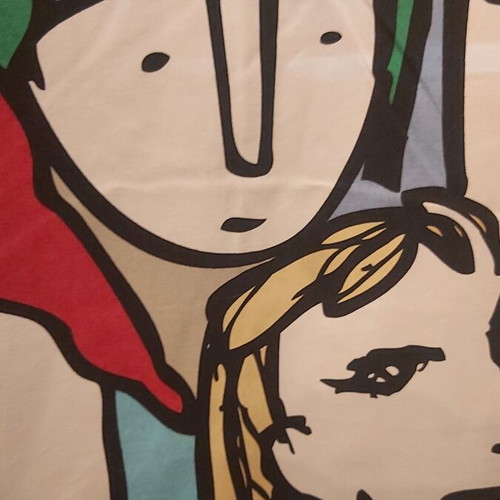 IKEA Gulvi Faces Curtains set of 2 like new, vintage pop-art fabric