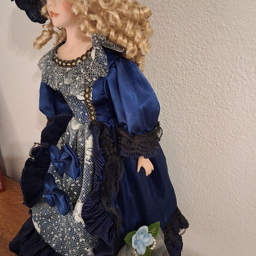 Porcelain doll 60 cm used