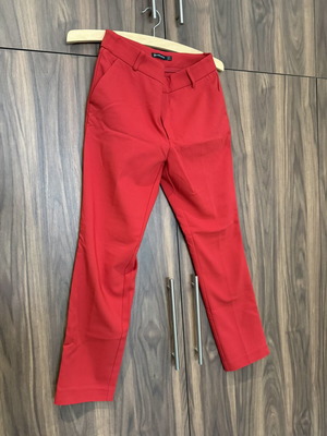 Stradivarius women's suit pants red like new size S