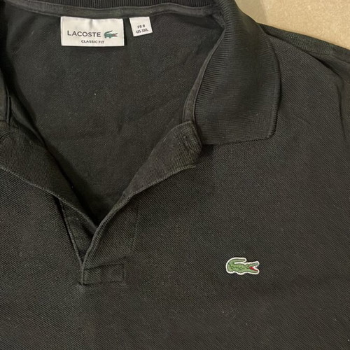 Lacoste Men Polo Shirt, Black, Classic Fit, Size 3XL