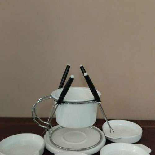 Fondue set for 4 people ceramic new