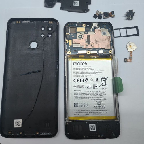 Realme C21 Dual SIM (3GB/32GB) Cross Black used for parts