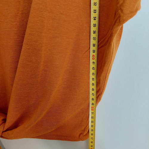 H&M women's linen blouse like new, size L, mustard color