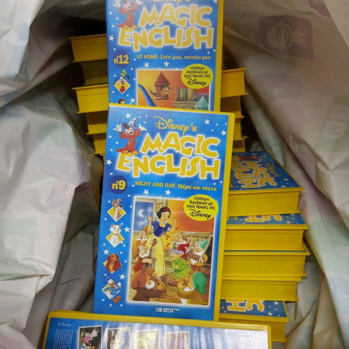 Magic English VHS learning English tapes, pack of 30, new