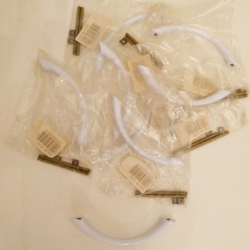 Zogometal furniture handles white new, pack of 7 pieces