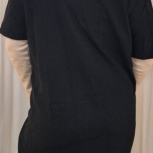 Zara long blouse with zipper black like new, size L