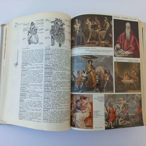 Petit Larousse used encyclopedia 1962, French language