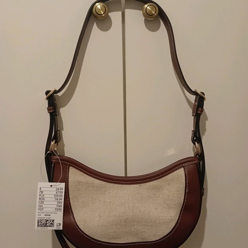 H&M shoulder bag new, beige and brown