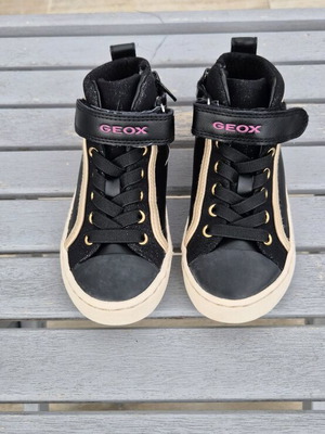 Geox kids shoes No 28 like new, black boots