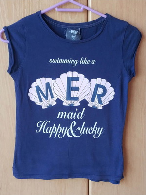 Summer blouse for girl 9-11 years used, blue