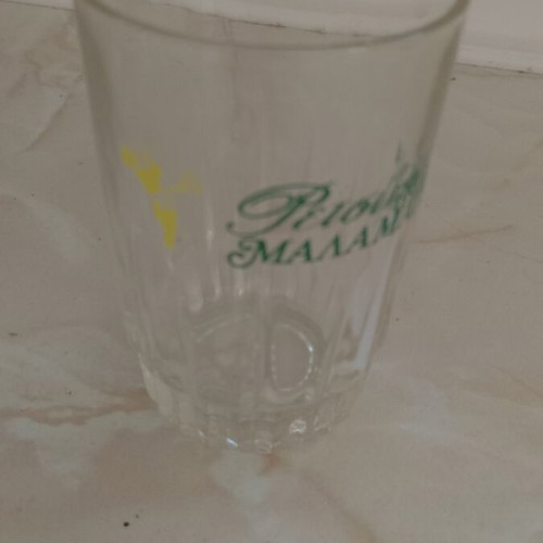 Vintage glass used with Ρετσίνα Μαλαματίνα print
