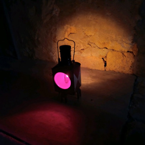German Railway Lantern used, functional signal light