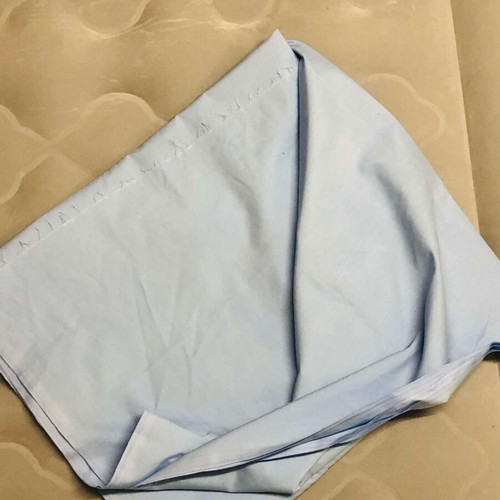 Cotton fabric new, light blue color, 90x520 cm
