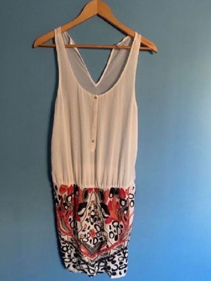 Dress medium with beads like new
