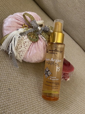 Sun Argan Hair Oil 15spf 100ml mastic spa new