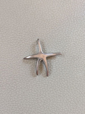Silver pendant on leather like new