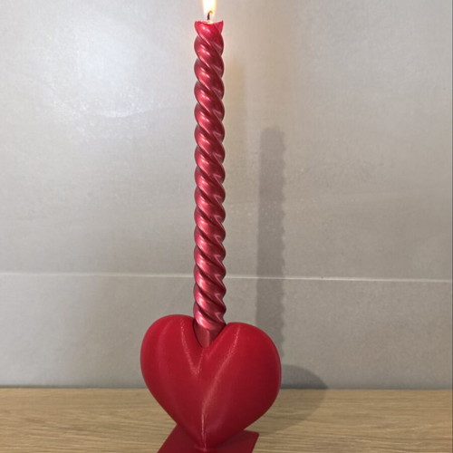 Heart Candle Holder 3D Print New for 23mm Candle